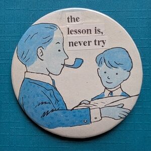 Handmade Retro Upcycled Pinback Button